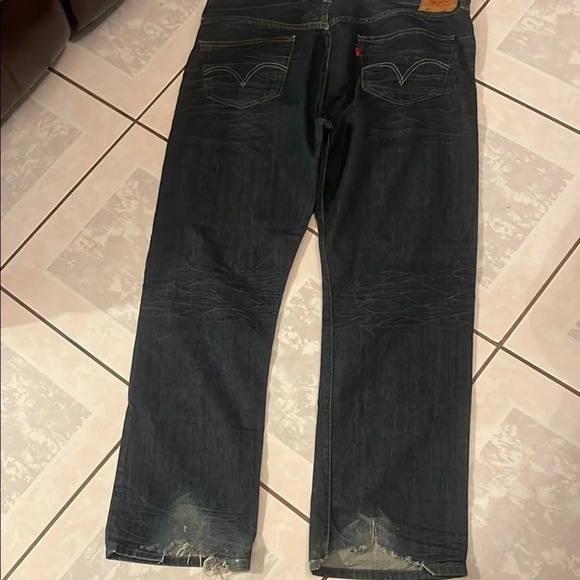 Levi's 501 Straight Jeans Size W42 L32 - Picture 3 of 5